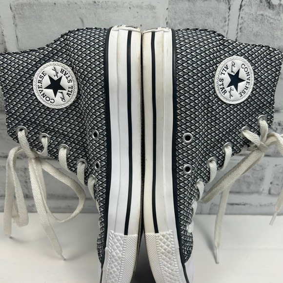 Converse Chuck Taylor All Star Vapor Black White Hi Top Sneaker 555853F Sz 6 - Picture 6 of 11
